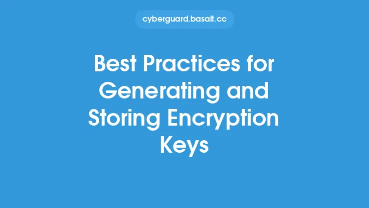 Best Practices for Generating and Storing Encryption Keys Thumbnail