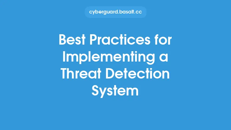 Best Practices for Implementing a Threat Detection System Thumbnail