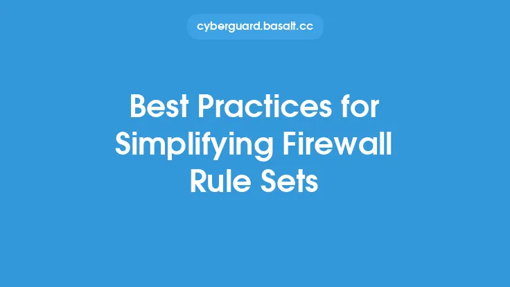 Best Practices for Simplifying Firewall Rule Sets Thumbnail