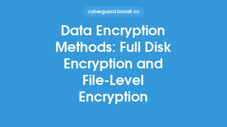 Data Encryption Methods: Full Disk Encryption and File-Level Encryption Thumbnail