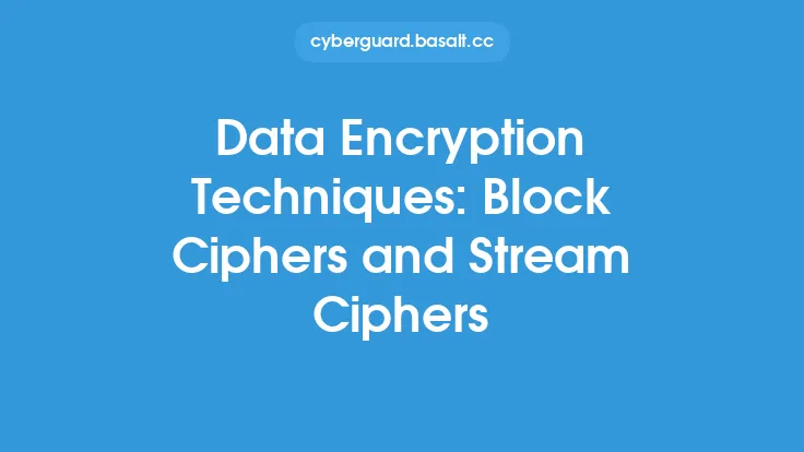 Data Encryption Techniques: Block Ciphers and Stream Ciphers Thumbnail