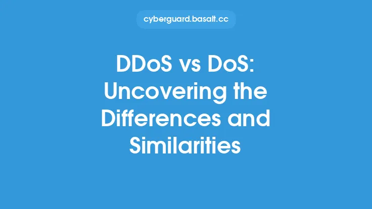 DDoS vs DoS: Uncovering the Differences and Similarities Thumbnail