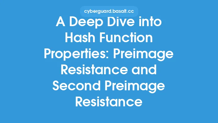A Deep Dive into Hash Function Properties: Preimage Resistance and Second Preimage Resistance Thumbnail