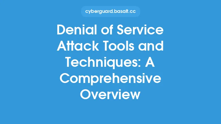 Denial of Service Attack Tools and Techniques: A Comprehensive Overview Thumbnail