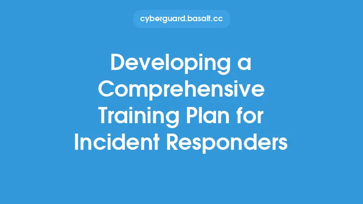 Developing a Comprehensive Training Plan for Incident Responders Thumbnail