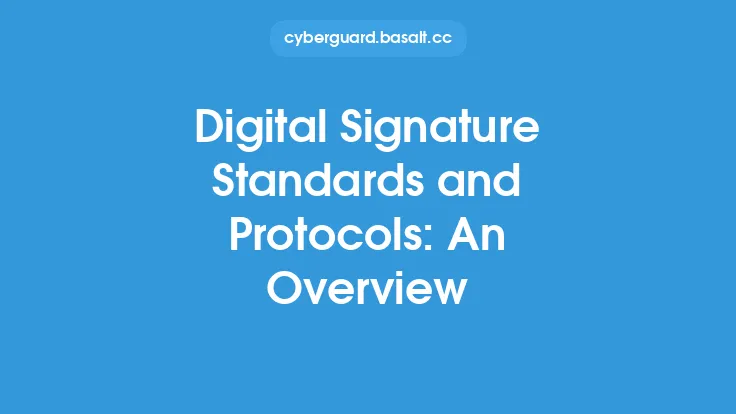 Digital Signature Standards and Protocols: An Overview Thumbnail