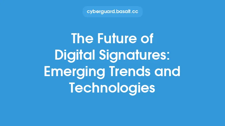 The Future of Digital Signatures: Emerging Trends and Technologies Thumbnail