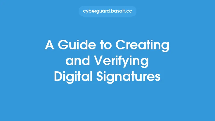 A Guide to Creating and Verifying Digital Signatures Thumbnail