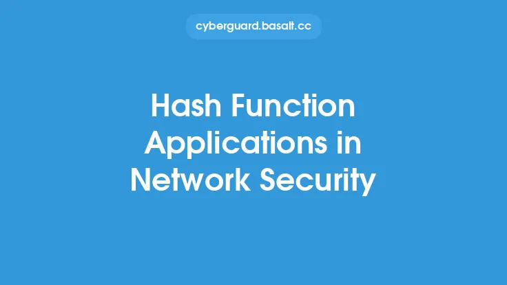 Hash Function Applications in Network Security Thumbnail