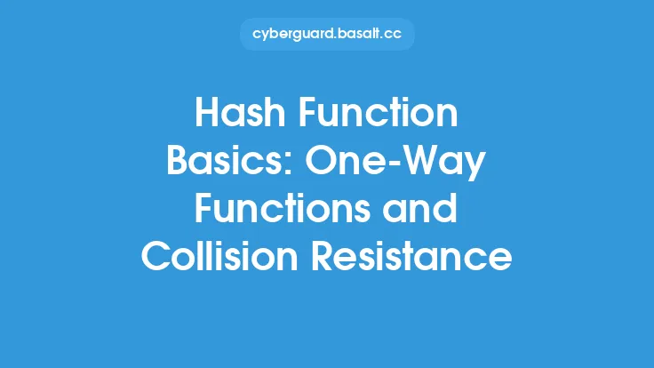 Hash Function Basics: One-Way Functions and Collision Resistance Thumbnail