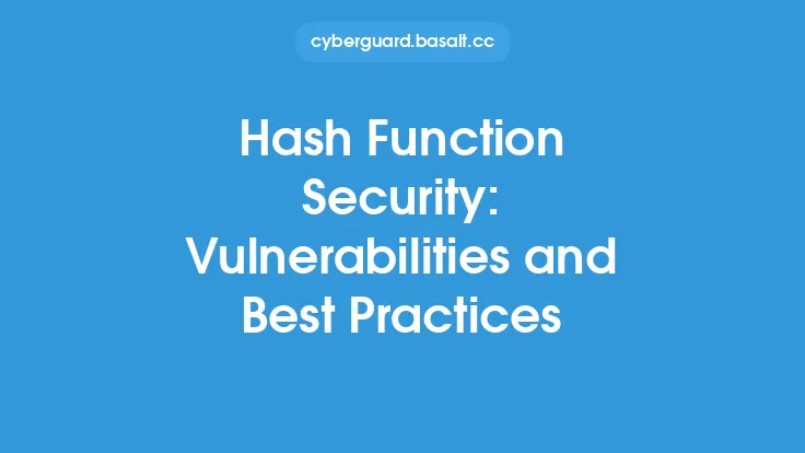 Hash Function Security: Vulnerabilities and Best Practices Thumbnail