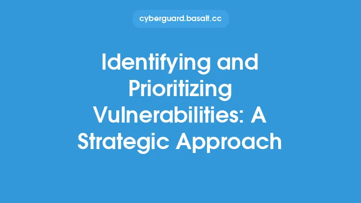 Identifying and Prioritizing Vulnerabilities: A Strategic Approach Thumbnail