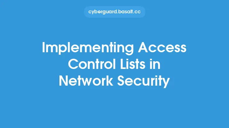 Implementing Access Control Lists in Network Security Thumbnail