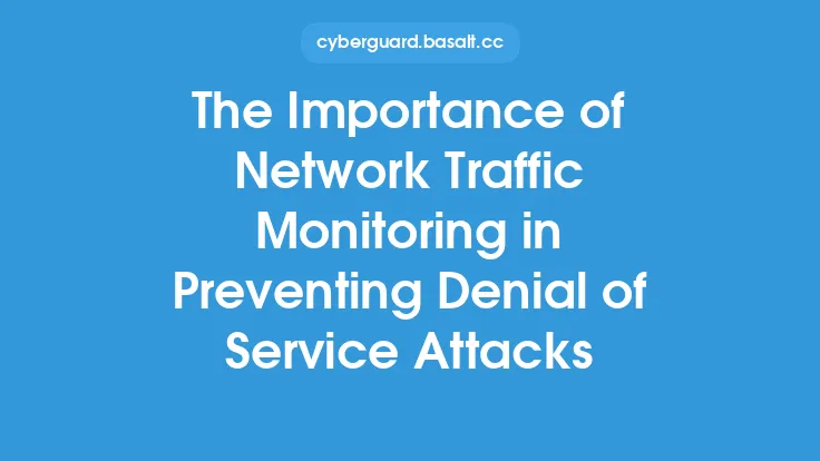 The Importance of Network Traffic Monitoring in Preventing Denial of Service Attacks Thumbnail