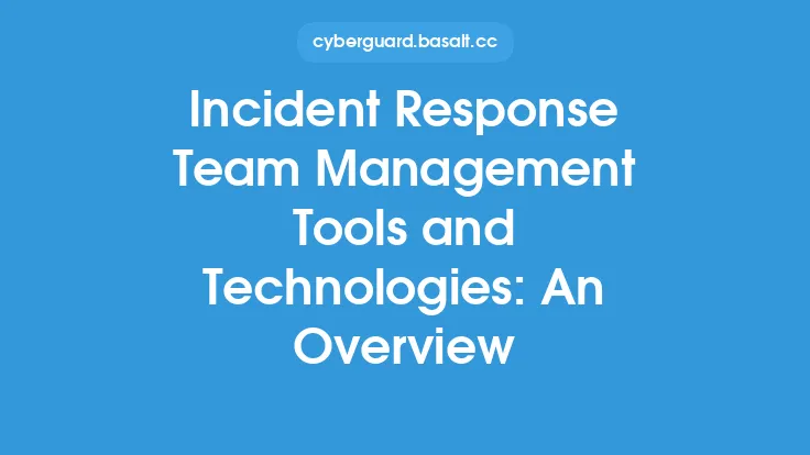 Incident Response Team Management Tools and Technologies: An Overview Thumbnail