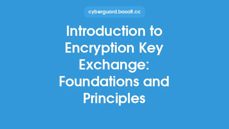 Introduction to Encryption Key Exchange: Foundations and Principles Thumbnail