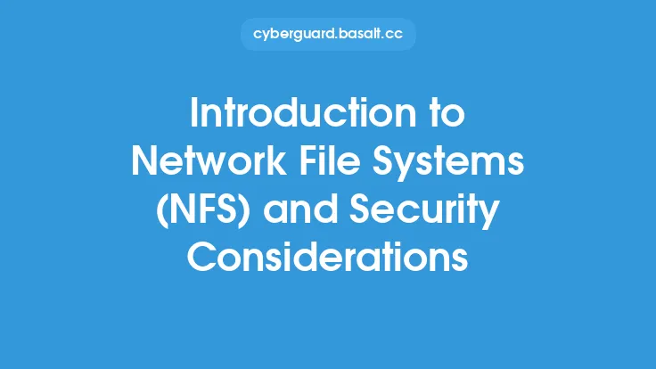 Introduction to Network File Systems (NFS) and Security Considerations Thumbnail