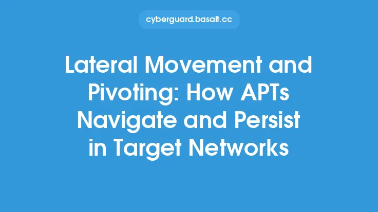 Lateral Movement and Pivoting: How APTs Navigate and Persist in Target Networks Thumbnail