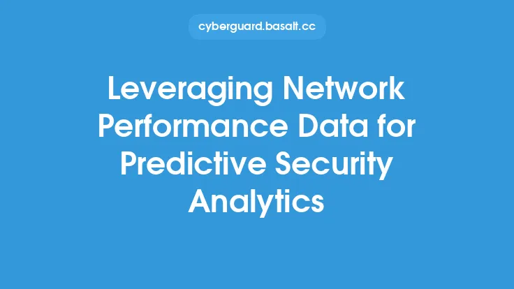 Leveraging Network Performance Data for Predictive Security Analytics Thumbnail