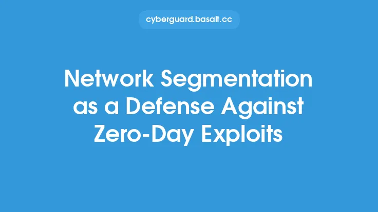 Network Segmentation as a Defense Against Zero-Day Exploits Thumbnail