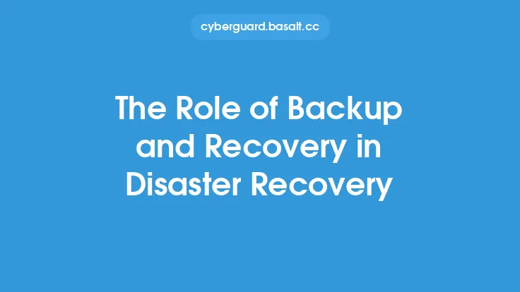 The Role of Backup and Recovery in Disaster Recovery Thumbnail