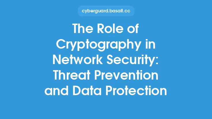 The Role of Cryptography in Network Security: Threat Prevention and Data Protection Thumbnail