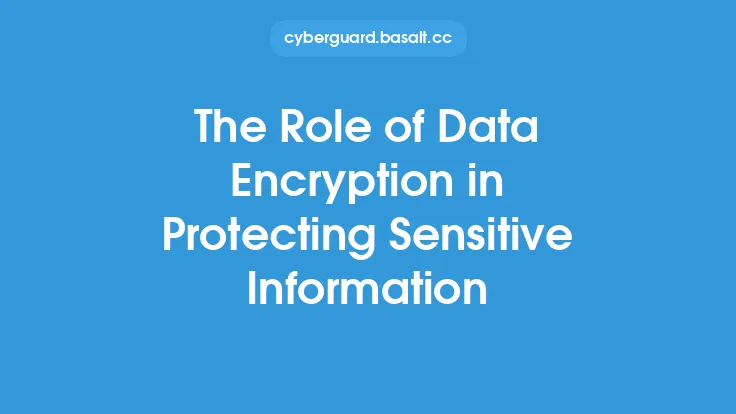 The Role of Data Encryption in Protecting Sensitive Information Thumbnail
