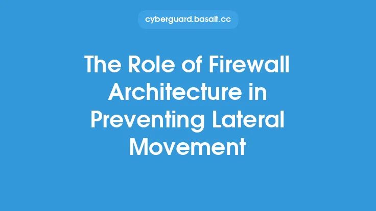 The Role of Firewall Architecture in Preventing Lateral Movement Thumbnail