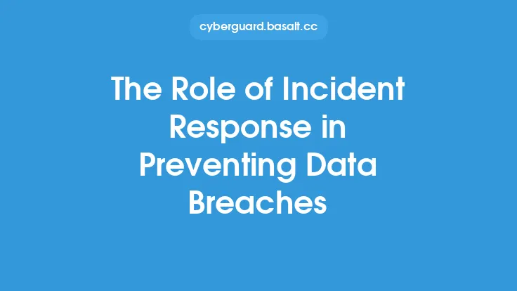 The Role of Incident Response in Preventing Data Breaches Thumbnail