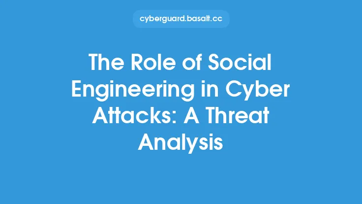 The Role of Social Engineering in Cyber Attacks: A Threat Analysis Thumbnail