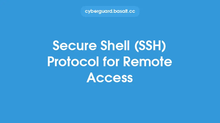 Secure Shell (SSH) Protocol for Remote Access Thumbnail