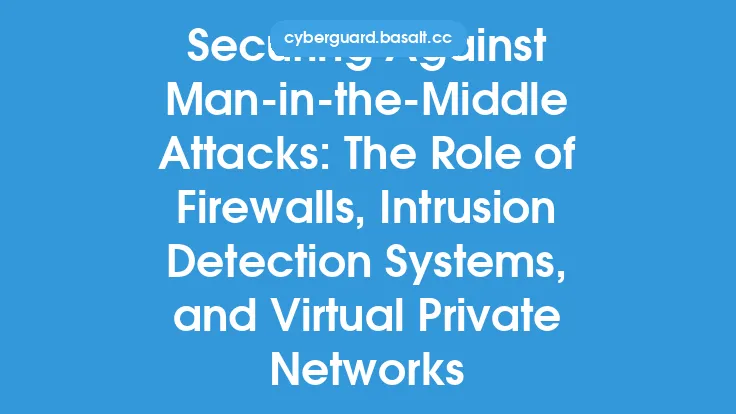 Securing Against Man-in-the-Middle Attacks: The Role of Firewalls, Intrusion Detection Systems, and Virtual Private Networks Thumbnail