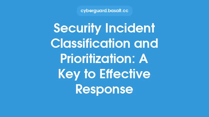 Security Incident Classification and Prioritization: A Key to Effective Response Thumbnail