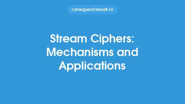 Stream Ciphers: Mechanisms and Applications Thumbnail