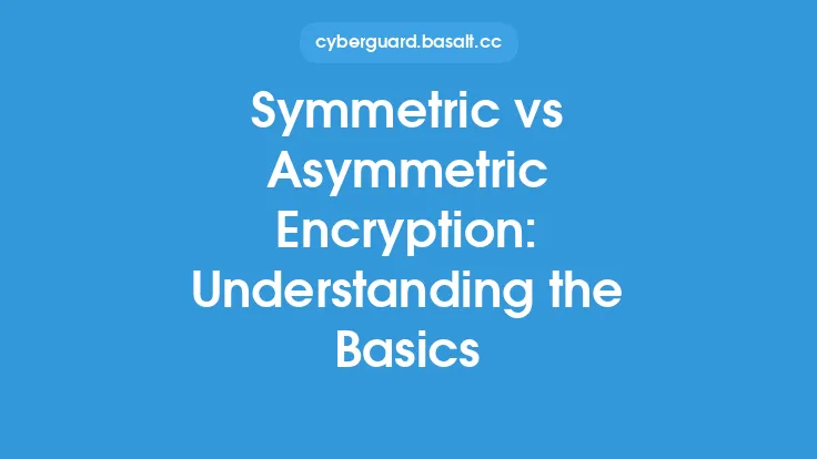 Symmetric vs Asymmetric Encryption: Understanding the Basics Thumbnail