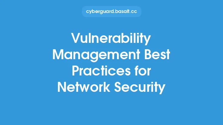 Vulnerability Management Best Practices for Network Security Thumbnail