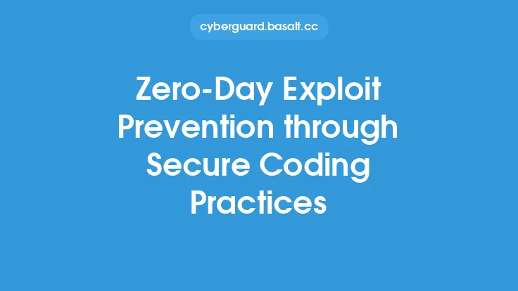 Zero-Day Exploit Prevention through Secure Coding Practices Thumbnail